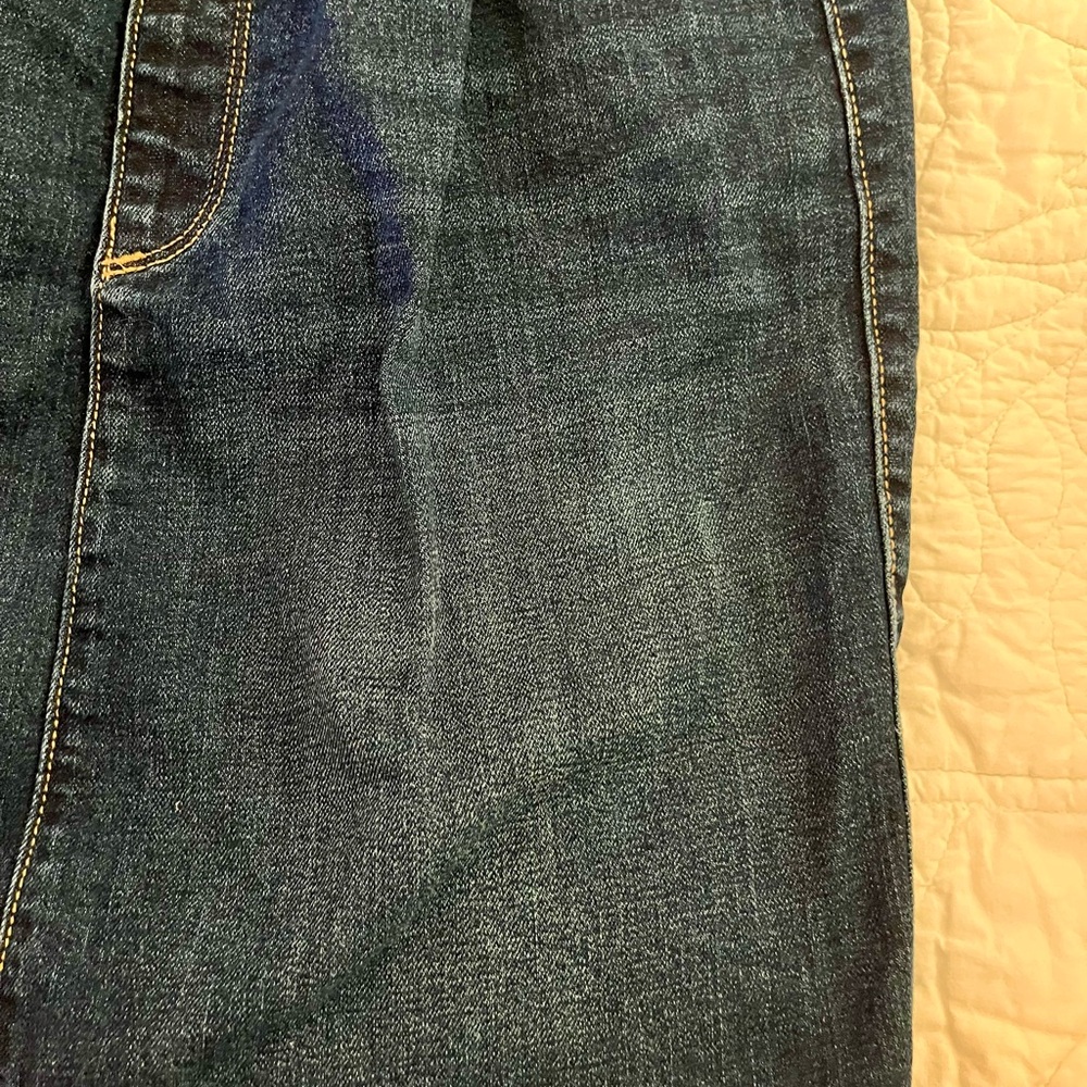 Old Navy Maternity Denim Panel Skirt - Dark Blue - Picture 2 of 6